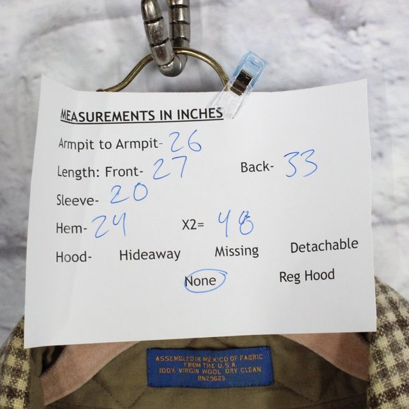 Vintage! Pendleton Wool Elbow Patch Flannel Button-Down Shirt Size XL - Picture 8 of 9